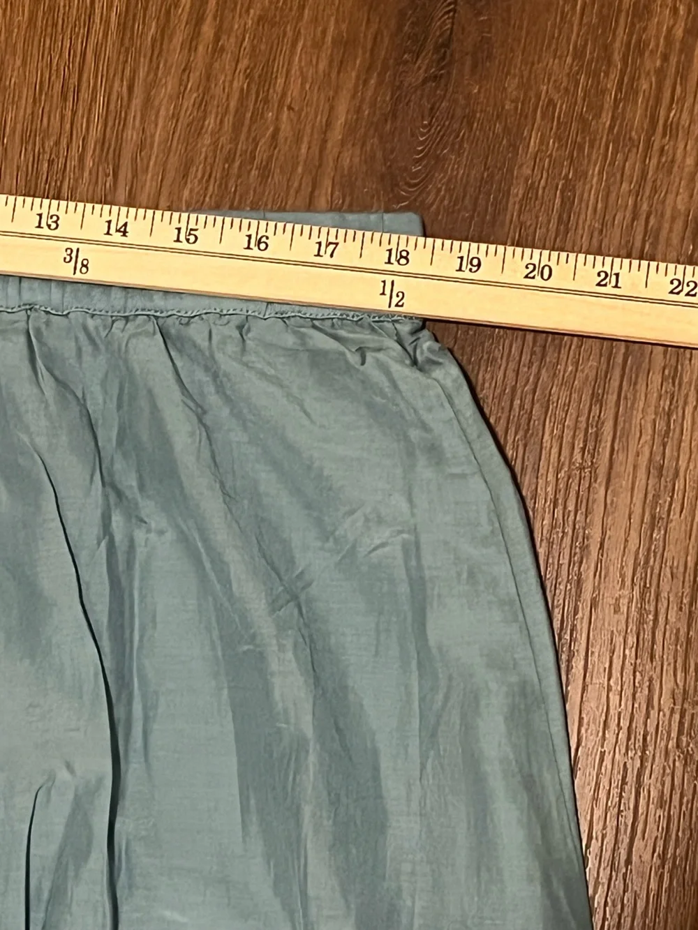 J Jill Pure | New Silk Blend A-line Pull on Midi Skirt Women’s size XL blue Sage - Picture 8 of 9